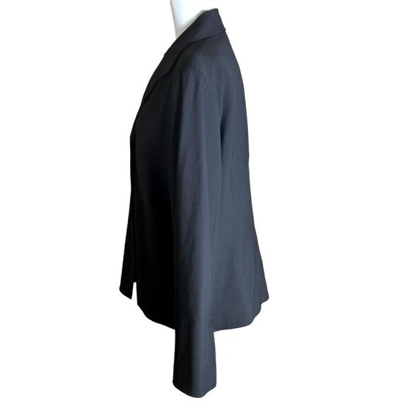 Lafayette 148 Black Button Front Blazer / Suit Jacket Virgin Wool Size 12 - Picture 4 of 10
